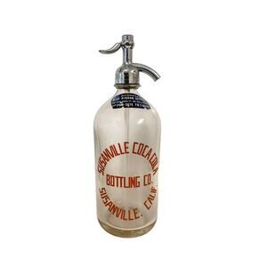 Vintage Susanville Coca-Cola Bottling Co. Seltzer Bottle Susanville CA